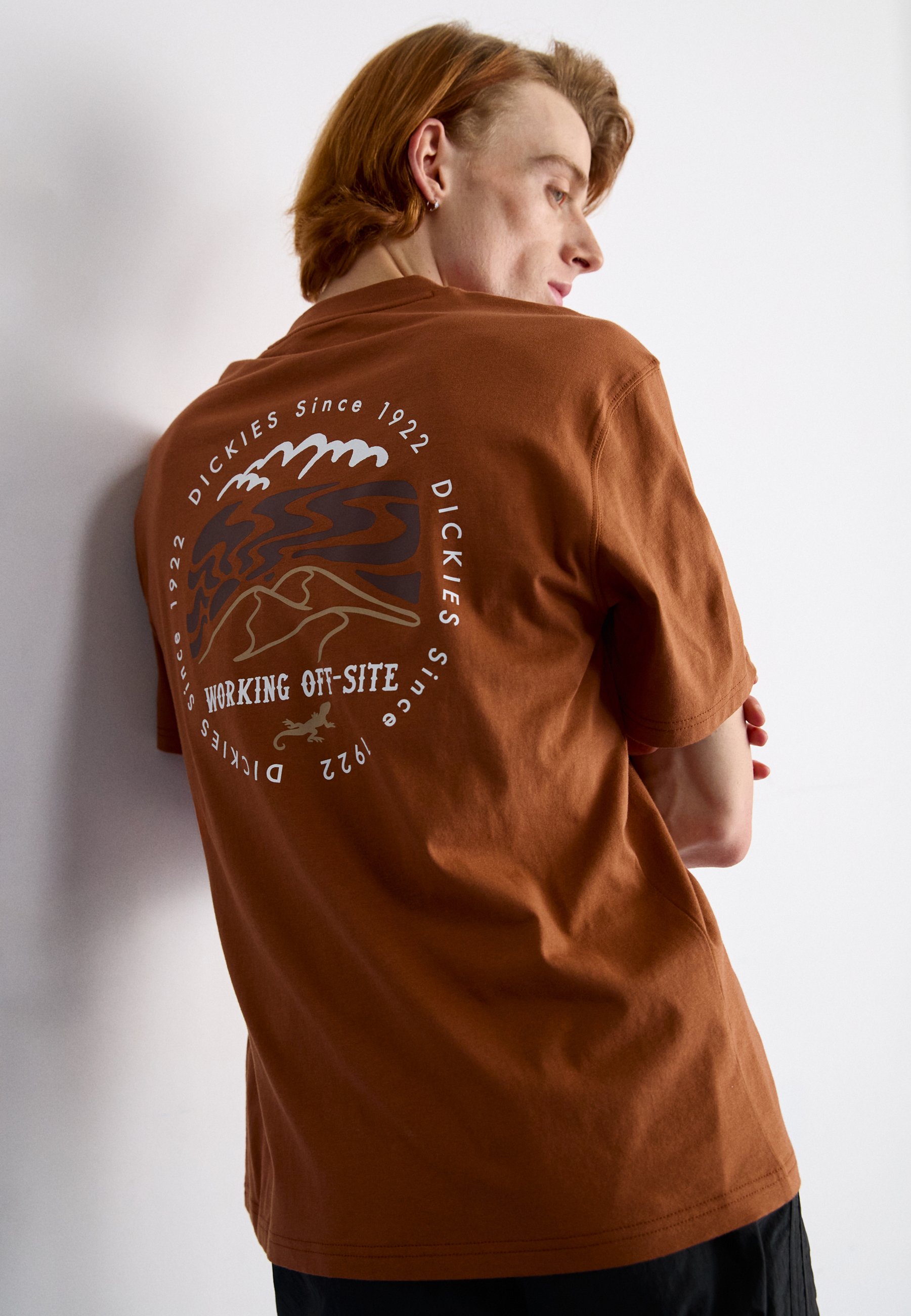 dickies brown t shirt