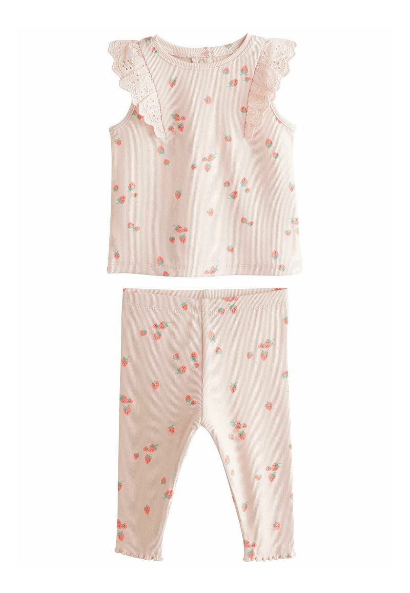 Next SET  - REGULAR FIT - Legíny - kalhoty  - pink strawberry
