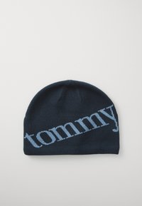 SCRIPT SKULL BEANIE - Bonnet - dark night navy