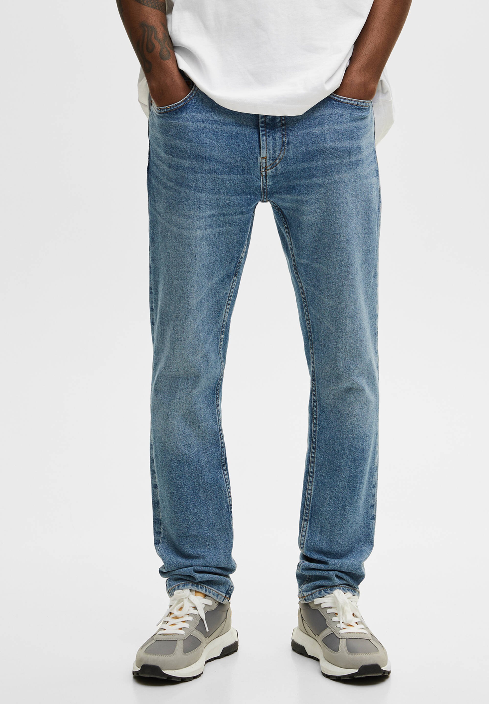 PULL\u0026BEAR COMFORT - Jeans Slim Fit - light blue/hellblau - Zalando.de