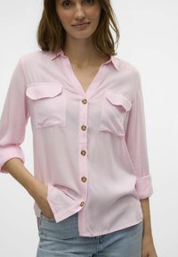 Vero Moda VMBUMPY L/S NEW NOOS - Blusa - pink a boo