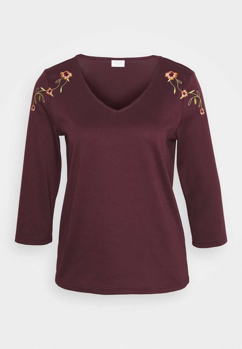Vila Longsleeve bordeauxrood