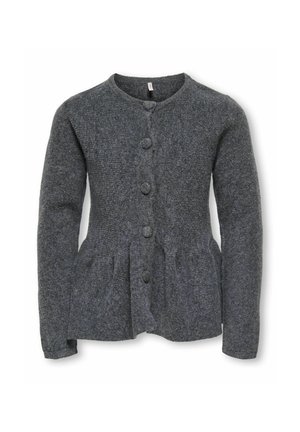 ONLY GIRLS, CARDIGAN KOGPIRUET CARDIGAN - Gilet - dark grey melange