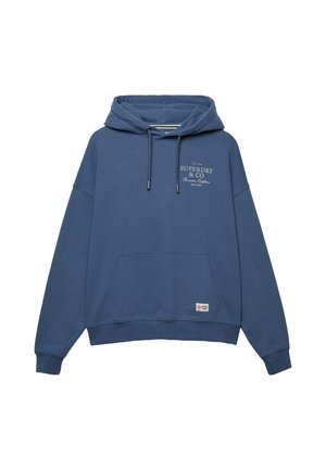 Superdry & Co, SUPERDRY LUXE CASUAL RELAXED HOODIE.. - Hættetrøje - vintage indigo