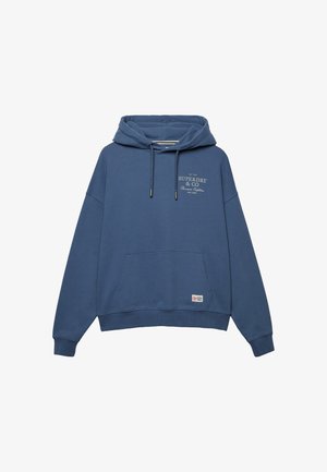 Superdry & Co, SUPERDRY LUXE CASUAL RELAXED HOODIE.. - Hoodie - vintage indigo