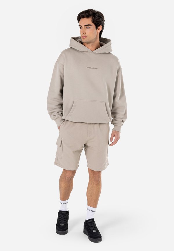 LEYTON - Shorts - washed dark stone2