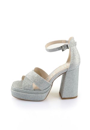 Buffalo Sandali con tacco - silver-coloured