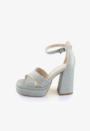 Buffalo Sandalen met hoge hak - silver-coloured