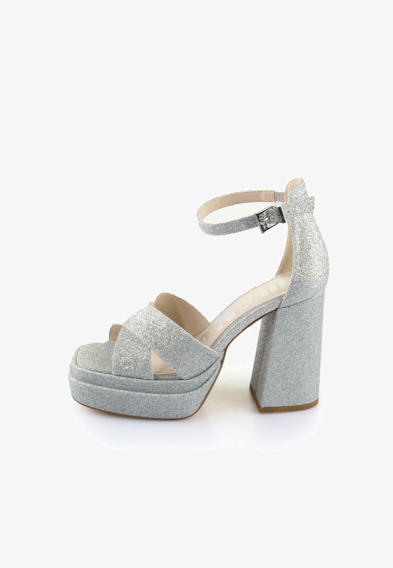Buffalo Kõrge kontsaga sandaalid - silver-coloured