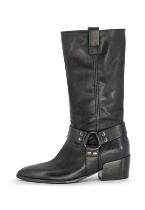 WASHED - Stivali alti - black