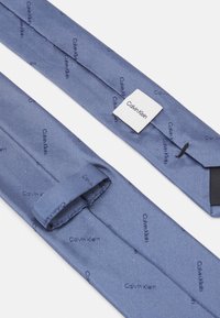 Calvin Klein MONOGRAM TIE - Cravate - iron blue