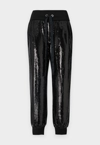 SEQUIN GILES PANT - Housut - black
