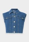 NMROBIE REGULAR CROP - Colete - medium blue denim