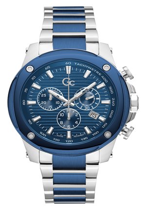 GC BRAVE - Chronografické hodinky - silver-coloured/blue