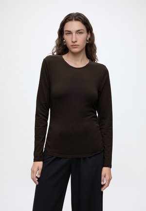 ONLY, ONLMIRA LIFE RUCHING - Langarmshirt - chocolate torte