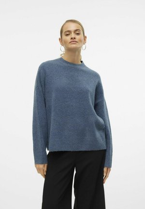 Vero Moda VMBOOM O NECK - Pullover - china blue