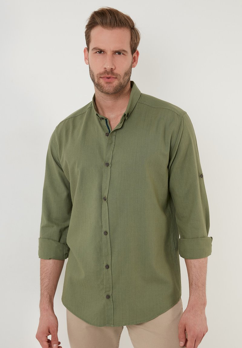 Herren Freizeithemden | Buratti Hemd khaki - YY90123 Herren Freizeithemden | Buratti Hemd khaki - YY90123