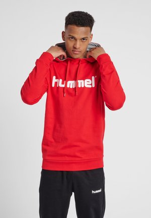 GO LOGO - Jersey con capucha - true red