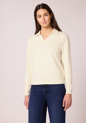 MIT KRAGEN - Sweatshirt - beige