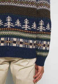 J.CREW Stickad tröja - dark blue