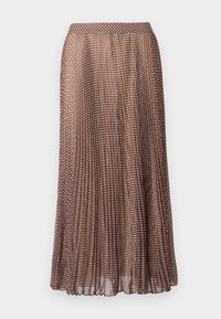 RUFFLE SUNRAY PLEATED LONG SKIRT - Falda larga - primary red