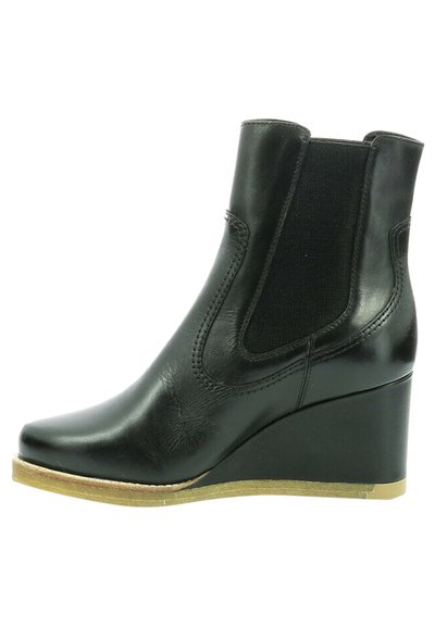 Bottines semi-compensées Rieker® R-Evolution en cuir noir - Femme