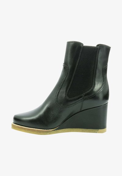 Bottines semi-compensées Rieker® R-Evolution en cuir noir - Femme Bottines semi-compensées Rieker® R-Evolution en cuir noir - Femme