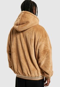 Karl Kani METAL SIGNATURE OS FUR FULL ZIP - Fleecejacka - sand