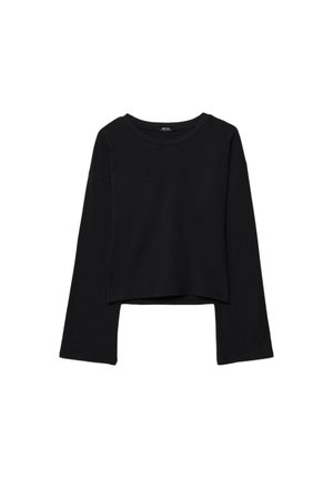 Stradivarius, FLARED SLEEVE T-SHIRT - T-shirt à manches longues - black