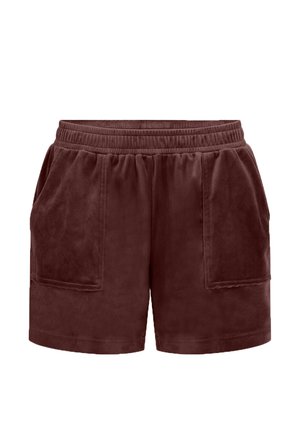 Hunkemöller, HUNKEMÖLLER VELVET POCKET SHORTS - Pyjamabroek - brown