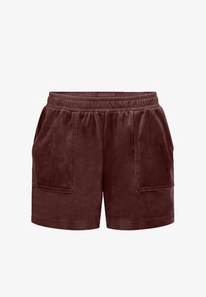 Hunkemöller, HUNKEMÖLLER VELVET POCKET SHORTS - Pantalón de pijama - brown