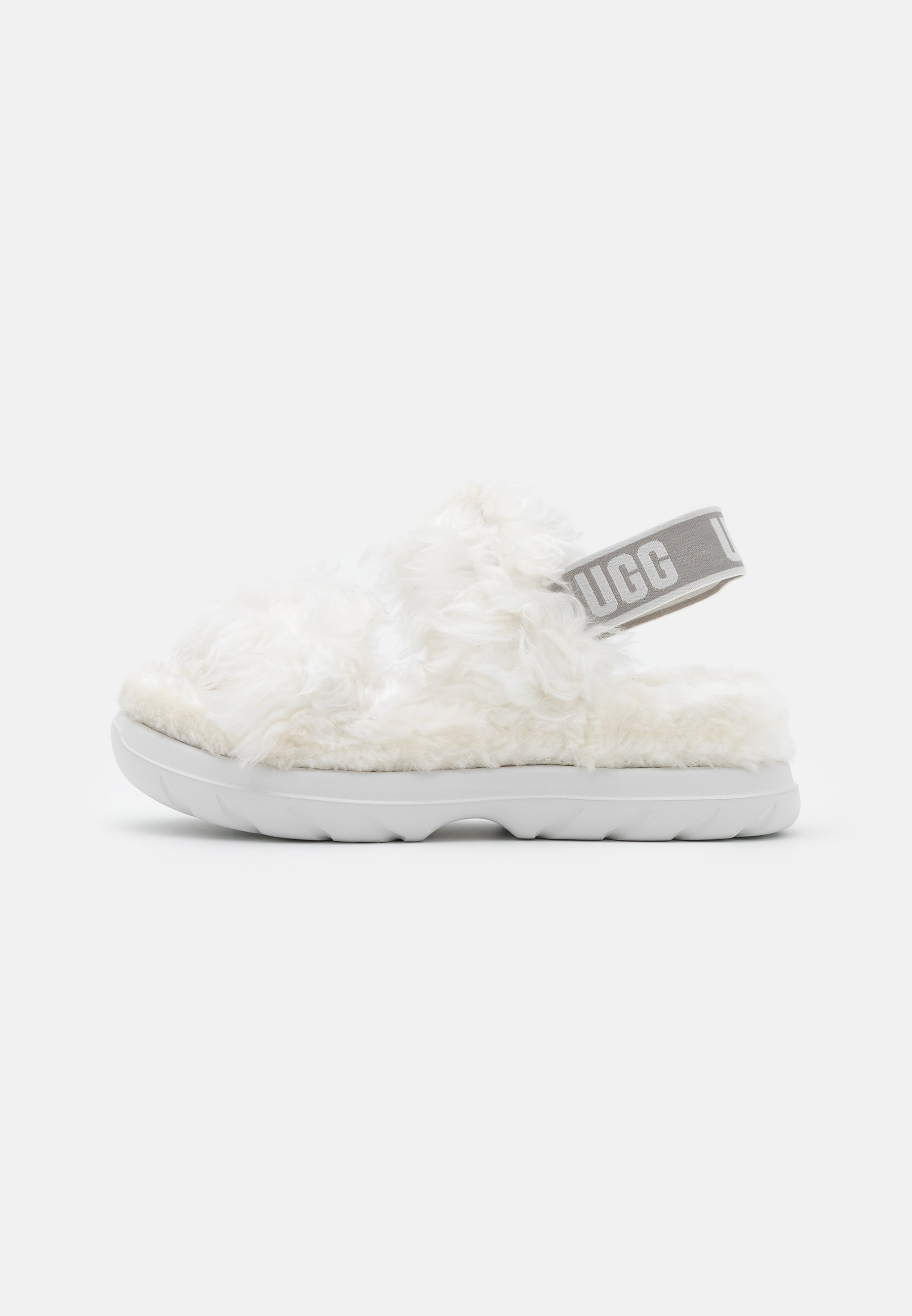 white ugg sandals