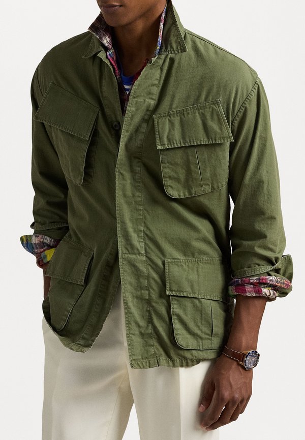 RIPSTOP UTILITY OVERSHIRT - Summer jacket - olive2