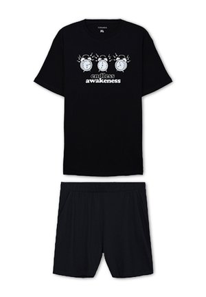 Terranova, SET WITH ALARM CLOCKS - Pigiama - nero