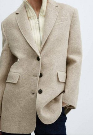 Abrigo corto - mottled light grey