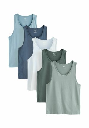 REGULAR FIT 5 PACK - Undershirt - blue/grey