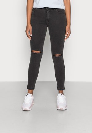 MID RISE CROPPED - Skinny džíny - washed black