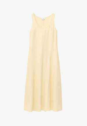 & OTHER STORIES, & OTHER STORIES SCOOP-NECK MIDI DRESS - Robe t-shirt - light yellow