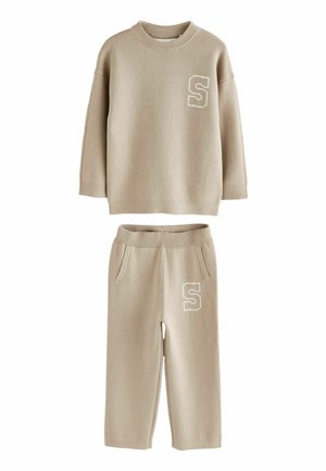 CREW NECK AND JOGGERS SET - Träningsset - neutral
