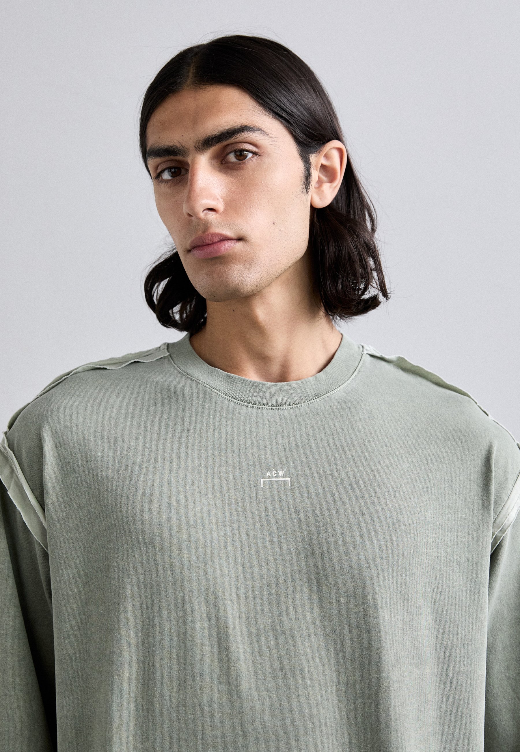 A-COLD-WALL* FACADE - T-shirt imprimé - grey-green/olive