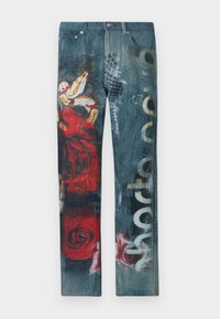 ROSES SNAKE HERITAGE - Relaxed fit jeans - black/red