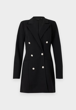 Good American PONTE EMBELLISHED EXEC DRESS - Cocktailjurk - black