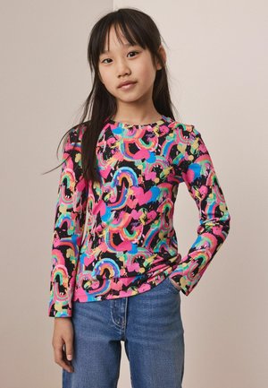 Next, RIBBED LONG SLEEVE TOP STANDARD - Long sleeved top - bright heart rainbow