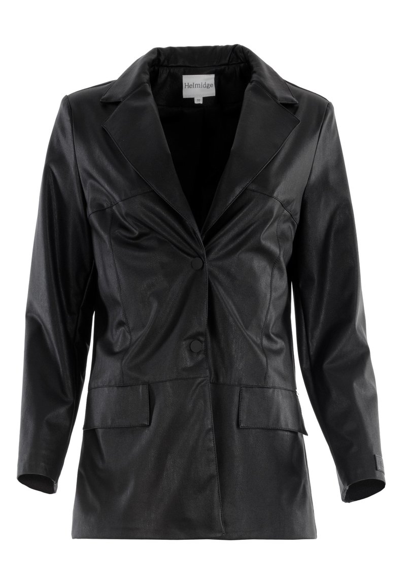 Damen Leichte Jacken | HELMIDGE Kunstlederjacke schwarz - ET07272 Damen Leichte Jacken | HELMIDGE Kunstlederjacke schwarz - ET07272