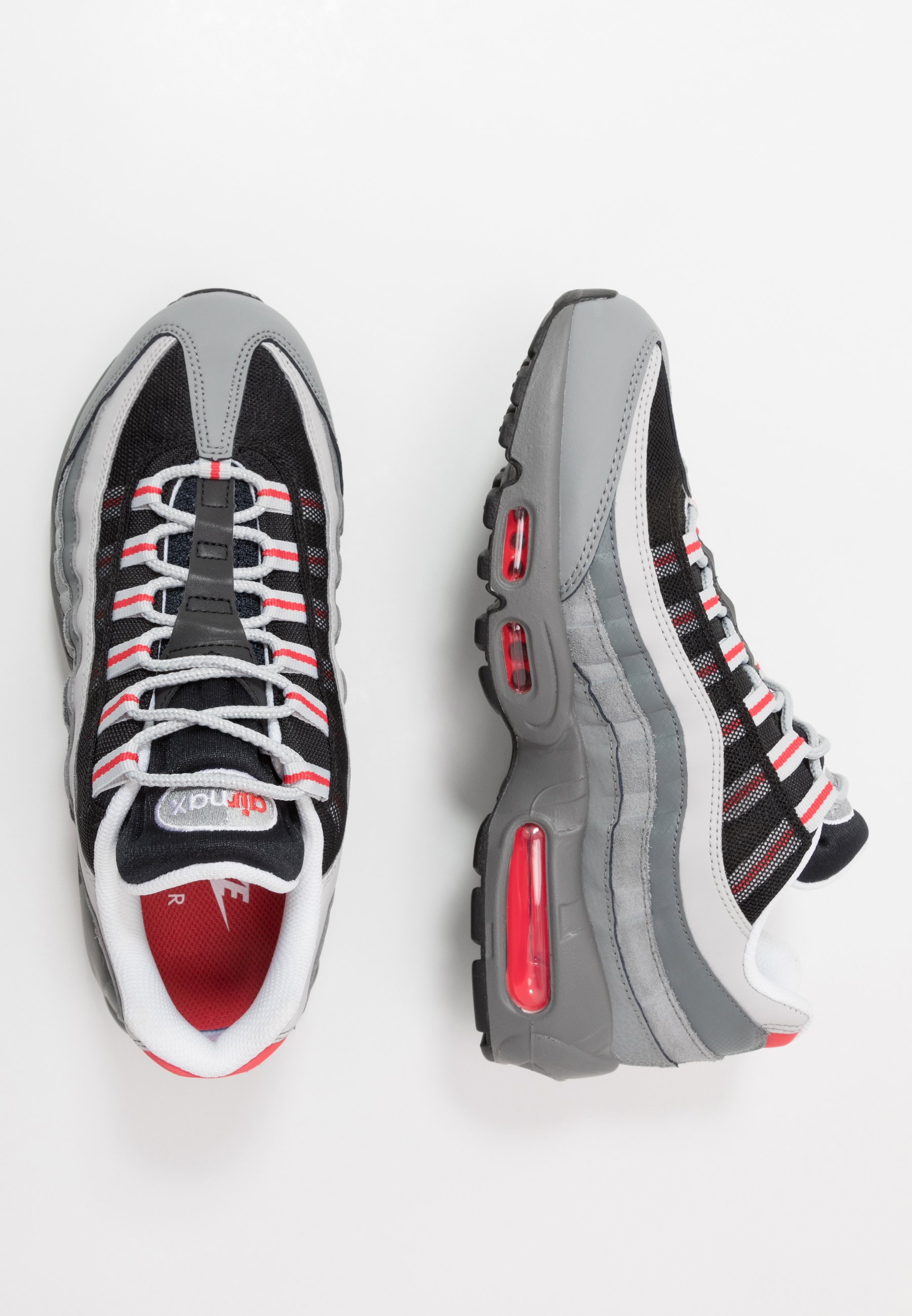 air max 95 gray and red