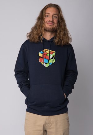 PIXEL ZAUBERWÜRFEL - Hoodie - french navy