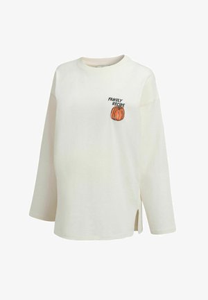 Next, MATERNITY FAMILY RECIPE GRAPHIC LONG SLEEVE T-SHIRT - Langarmshirt - ecru