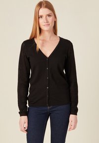 BONOBO Jeans LANGÄRMELIGE MIT KNÖPFEN - Neuletakki - noir