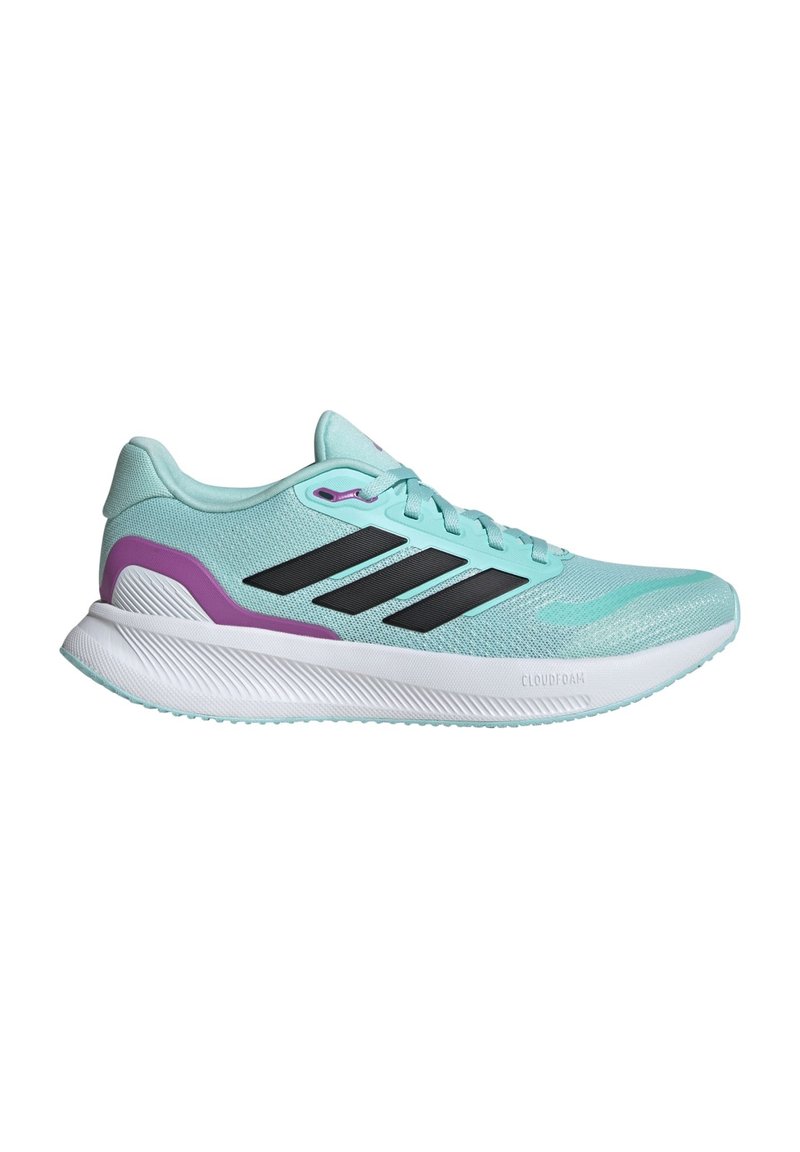 adidas Performance RUNFALCON 5 - Zapatillas running asfalto - semi flash aqua core black cloud white