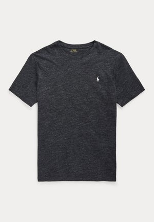 JERSEY CREWNECK T-SHIRT - Jednoduché tričko - black marl heather